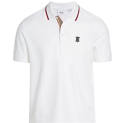 burberry striped collar polo|Burberry Walton Icon Striped Collar Polo .